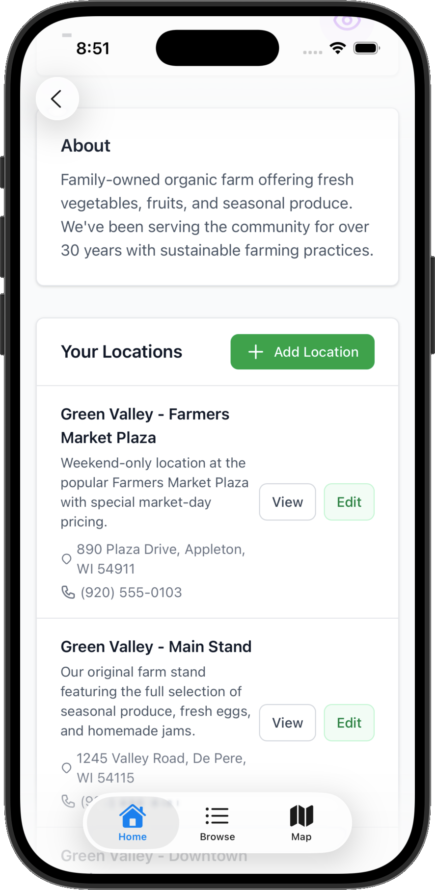 Dashboard view screenshot